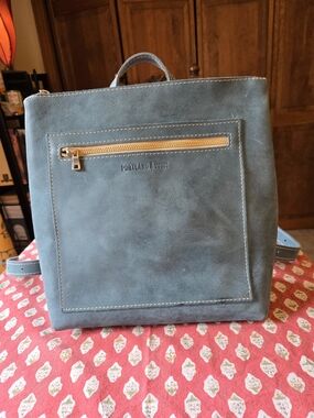 🌊 Portland Leather Goods Classic Tote Backpack in Aqua Brushed Leather